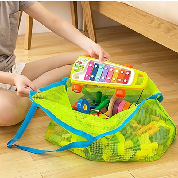 Xplanet Large Mesh Beach Bag - Family Toys Shell Storage Bag - Picture 5 of 6